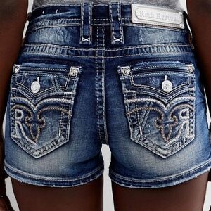 🤘ROCK REVIVAL🎸 MALVINA STRETCH SHORTS Size 30